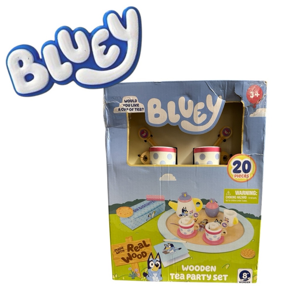 Bluey Wooden Tea Party Set